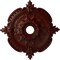 Ekena Millwork Benson Classic Medallion (Canopies up to 6 1/2"), 28 3/8"OD x 3 3/4"ID x 1 5/8"P, Brushed Mahogany CM28BEBMF - alternate 1